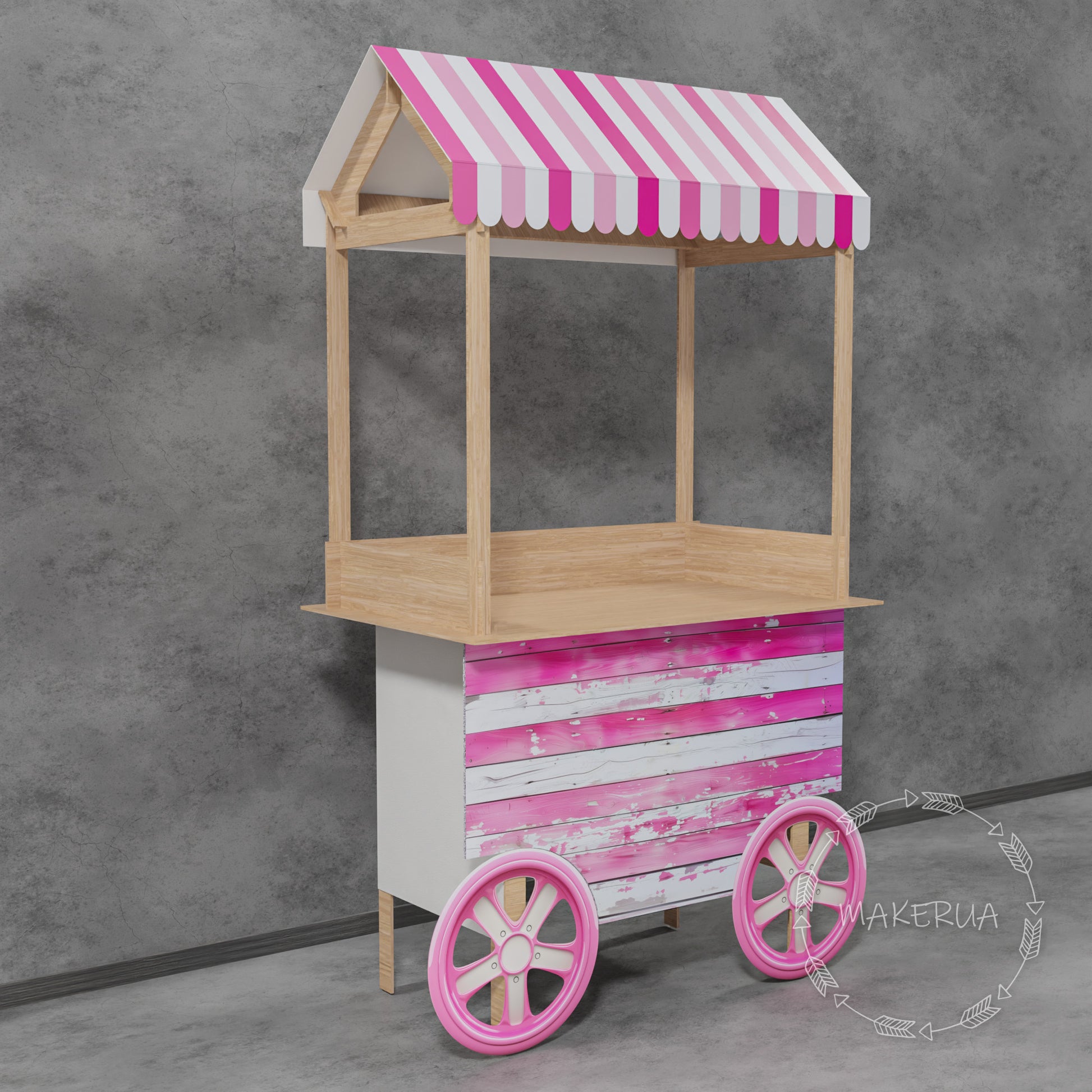 Sweet Candy Cart Birthday Wedding Party Props Decorations Barbie 2