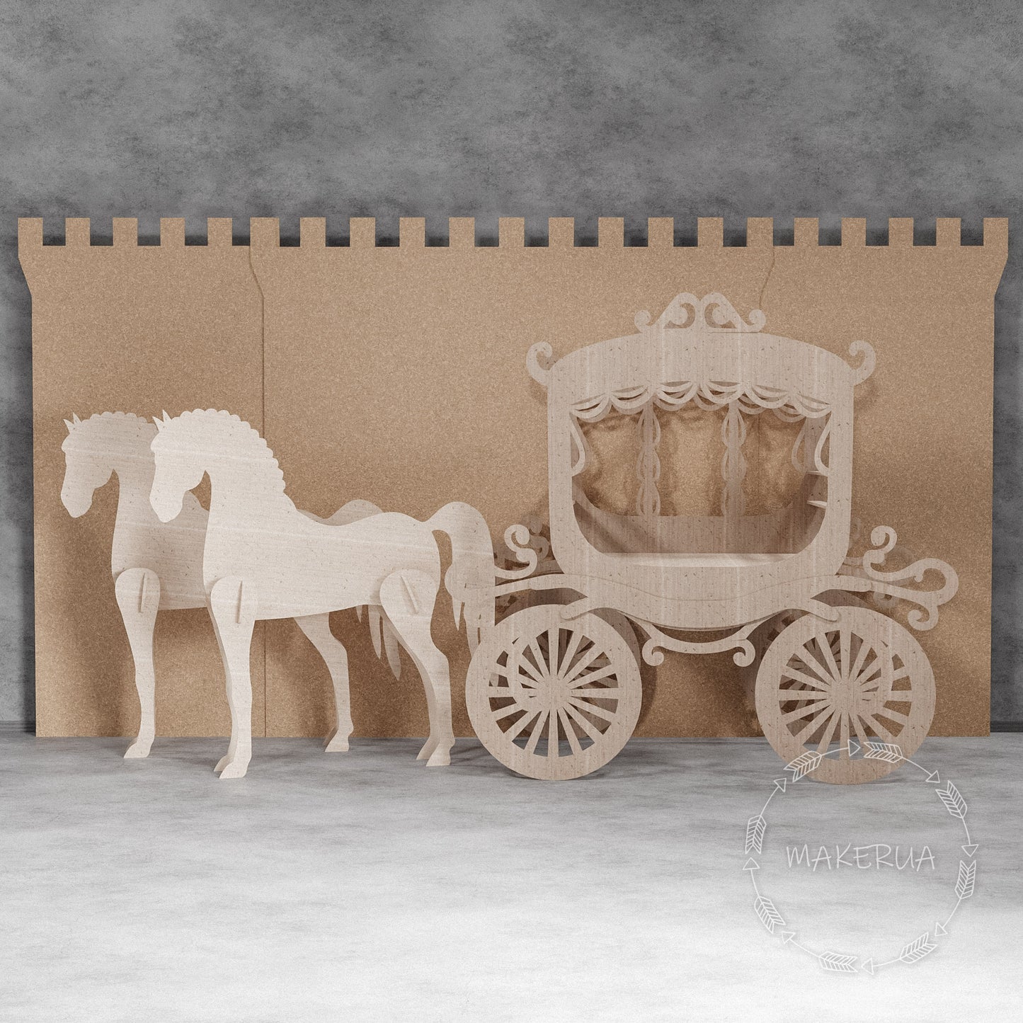 Sweet Cart Cake Stand Display Princess Carriage event Wedding сoach Birthday sweet table castle Candy Cart with wheels party prop decor - MakerUA