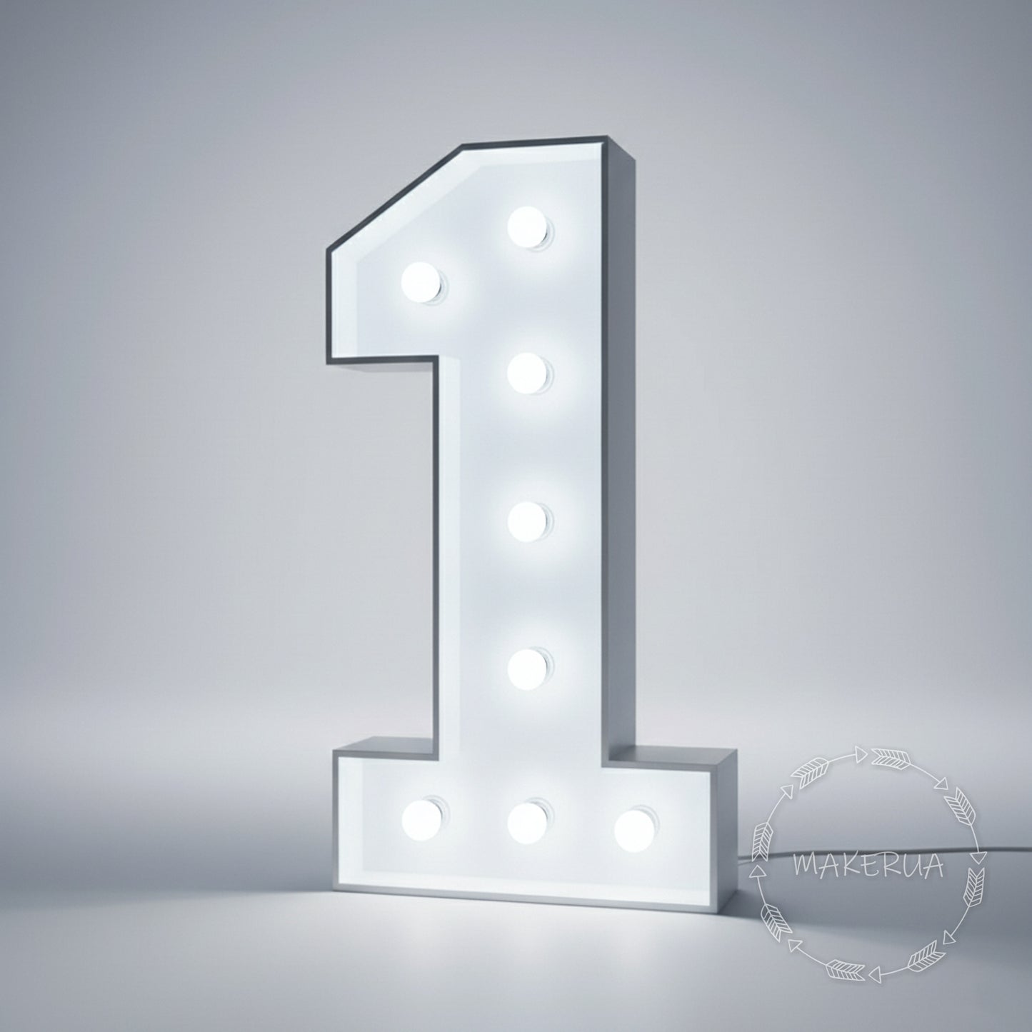 Numbers 0-9 decorations cold led bulb light neon lamp decor party text letters mark sign marquee - MakerUA