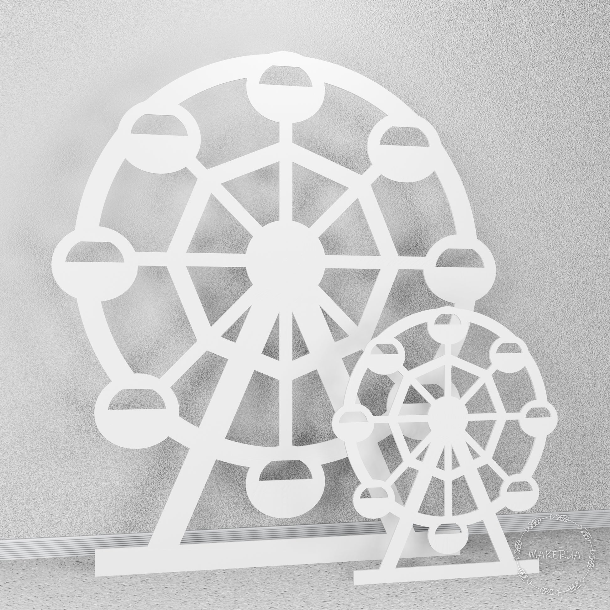 Ferris Wheel birthday event party photo zone booth props balloon carnival carousel circus carriage festival decorations arch backdrop decor 01 - MakerUA