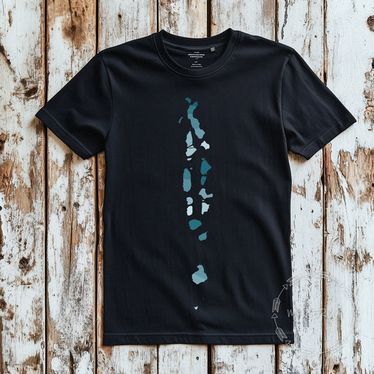 T-shirt maldives island beach white cotton tee shirt print gift birthday - MakerUA