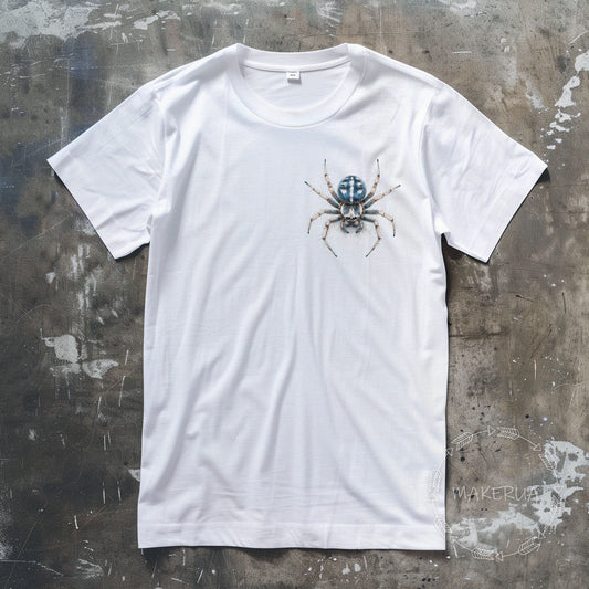 T-shirt spider tarantula white cotton tee shirt print gift birthday - MakerUA