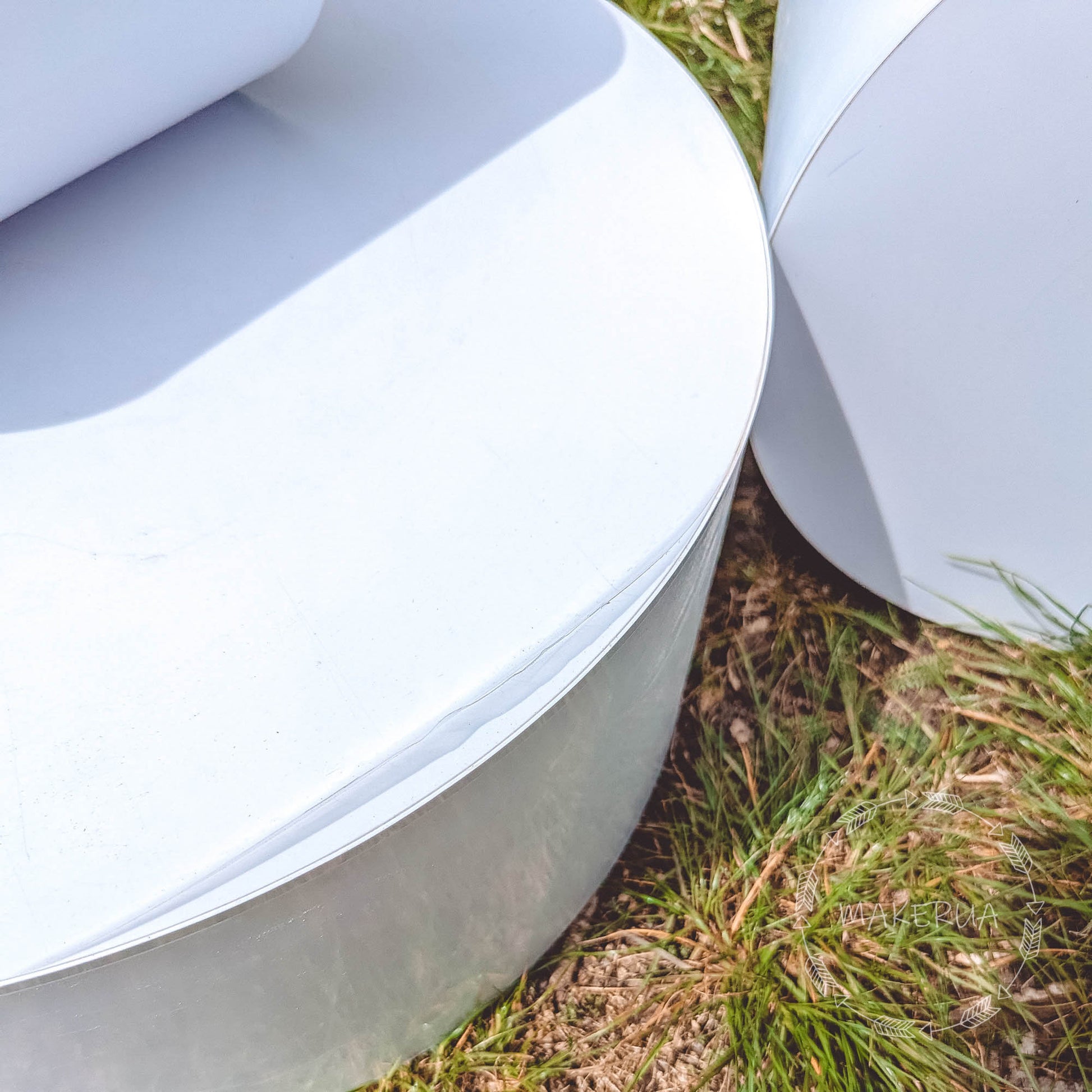 3pcs/set White Plinths stand column cylinder pedestal display pillar round table cake flower wedding birthday party - MakerUA