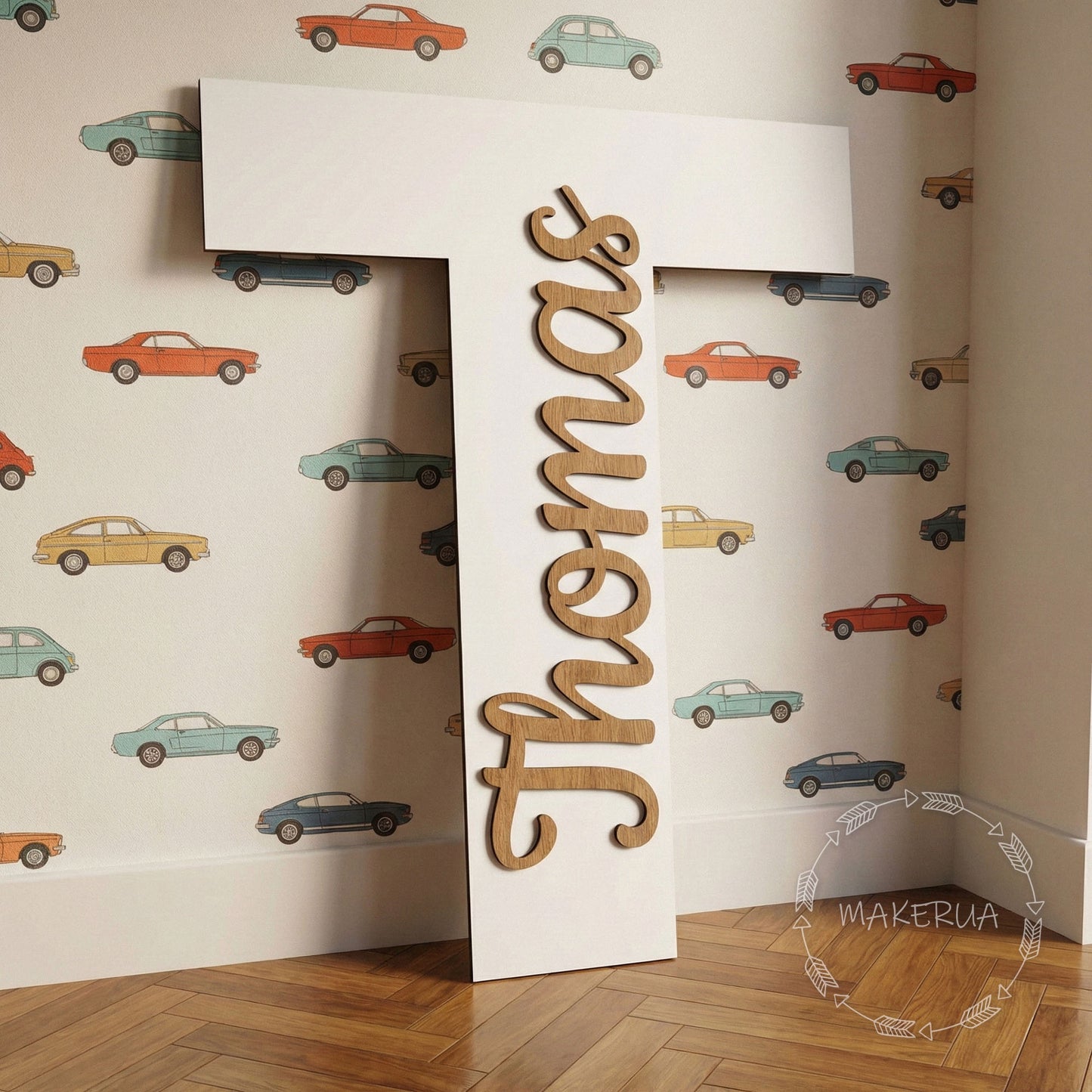Personalized Large Letter with Name Custom Wood Monogram Decor 1st Birthday Number Sign Nursery Marquee Baby Wedding Large 3D Wall Initial - MakerUA